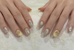 「ハンド  定額デザイン」パステルカラーとラメで上品なお仕上がりに！|Nail Salon Linda