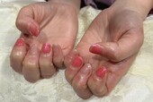 「ハンド 定額デザイン」お色味を春っぽいピンクに変更しました♪ さくらんぼカラーでとっても可愛いです^ ^|Nail Salon Linda