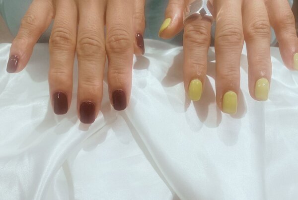 「ハンド ワンカラー」 絶妙なカラーは混ぜてお作りできます！ お好みの色で塗るワンカラーは飽きずに楽しむことができます！|Nail Salon Linda