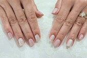 「ハンド 定額デザイン」くすんだピンクとシルバーの組み合わせ！！|Nail Salon Linda