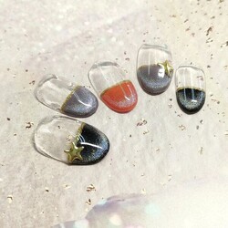 マグネットストレートフレンチ|ネイル&amp;フットケアサロンLittle Joy