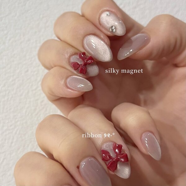 magnet×ribbon nail|aimer more 国立店