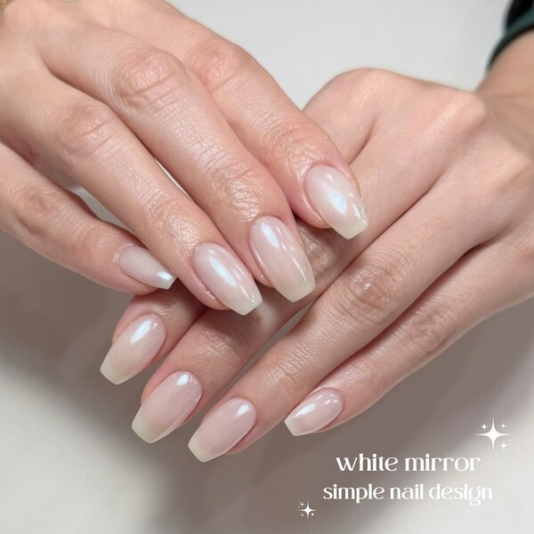 white mirror nail|aimer more 国立店