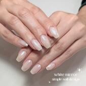 white mirror nail|aimer more 国立店