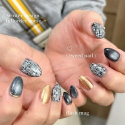 flash × tweed nail|aimer more 国立店