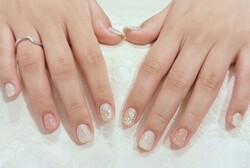 「ハンド 定額デザイン」リボンとピンクの組み合わせが可愛い！|Nail Salon Linda