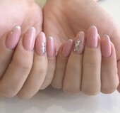 細ラメフレンチネイル|Blah-zeh 錦糸町店