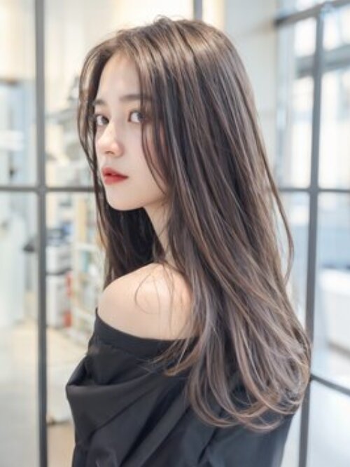 髪質改善カラーシアーアッシュグレージュ|ALOHA LaLa