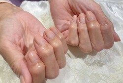「ハンドグラデーション」肌にあった優しいカラーのグラデーションで自然な仕上がりに|Nail Salon Linda