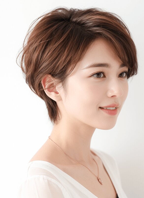 大人可愛い耳かけショートレイヤー|Cocolino hair