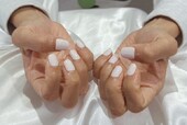 「ハンド ワンカラー」ホワイトピンクで肌のトーンアップ！！|Nail Salon Linda