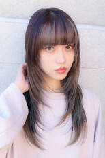 小顔くびれロングレイヤー20代30代40代◎前髪ワイドバング|Hair Make TOP SHAPE