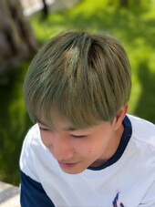 ブリーチ×グリーンカラー|hair create MUSE