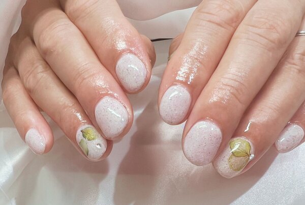 「ハンド 定額デザイン」まだまだ人気デザイン　紫陽花風|Nail Salon Linda