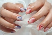 「ハンド 定額デザイン」定額ネイルの色変えversion！ 夏色の濃淡で涼しげに！|Nail Salon Linda