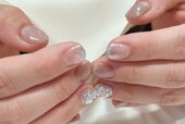 「ハンド ライトコース」マグネットとラメの組み合わせが可愛いです！ 大人カラーのマグネットも人気^ ^|Nail Salon Linda