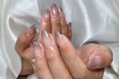 「ハンド グラデーション」灰色グラデーションで大人な雰囲気に仕上がりました！|Nail Salon Linda
