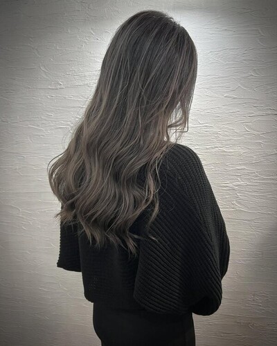 外国人風ハイライトグレー