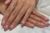 「ハンド グラデーション」ブラウンラメのグラデーションネイル！ 指先がより華やかに見えます^ ^|Nail Salon Linda