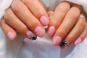 「ハンド 定額デザイン」定額ネイルを優しいパープルピンクに!|Nail Salon Linda