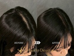 ヘアタトゥー（Before After）女性	③