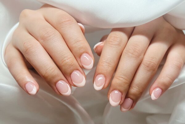 「ハンド フレンチワンカラー」ミルキーピンクのフレンチで可愛いらしく|Nail Salon Linda