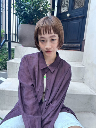 【Dayt.】ベージュ×マッシュウルフボブ