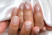 「ハンド ワンカラー」ワンカラーのラメ盛りver.♡キラキラピンク！|Nail Salon Linda