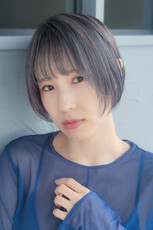 マッシュボブ×透明感モノグレージュ・アッシュグレージュ|Hair Make TOP SHAPE
