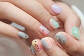 「ハンド ミドルコース」夏のトロピカルネイルです！|Nail Salon Linda
