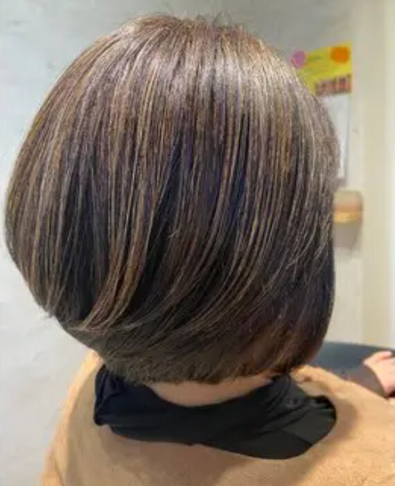 白髪ぼかし②|大人の女性のヘアサロンShe 浜松大平台店