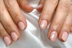 「ハンド ワンカラー」大人気のピンクベージュ！ シンプルがお好みの方やオフィスネイルに大人気です！