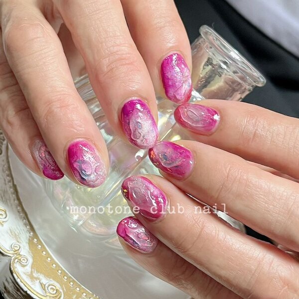 向日葵・さくらんぼ・ニュアンス|モノトーンクラブネイル