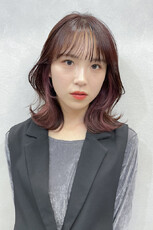 ひし形フォルムで魅せる、くびれミディアムレイヤー|Hair Make TOP SHAPE