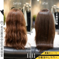 白髪を自然に活かすカラーと髪質改善ケア|美容室ＨＡＮＳ　名古屋　伏見