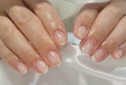 「ハンド クリアカラー」自爪強化クリア仕上げネイルです。 綺麗に美しく自爪を育てて保ちます！|Nail Salon Linda