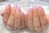「ハンド グラデーション」パープルのカラグラが爽やかです！|Nail Salon Linda
