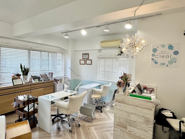 店内|Nailsalon&amp;school Clear