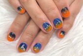「ハンド 定額デザイン」お色味変更でハロウィン感のあるデザインになりました！|Nail Salon Linda