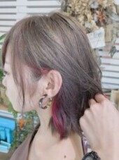 柔らかベージュ×インナーピンク|髪質改善＆トリートメント 女性専用サロン Daisy