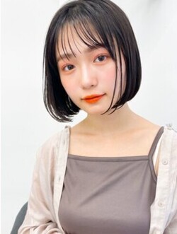 韓国風ヘアスタイルシースルーバングイルチャベンショートボブ|SUGAR sendai hair &amp; nail