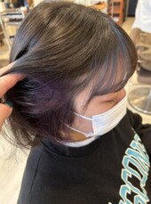 イヤリングカラー×ラベンダー|髪質改善・縮毛矯正サロン &amp;.Sugar