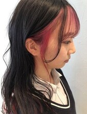 お洒落なモテ髪♪透明感☆かわいいインナーカラー×ピアスカラー|髪質改善&amp;トリートメントSUGAR yamagata