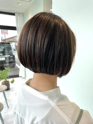 丸み☆ミニボブ☆ナチュラルボブ☆10代☆20代☆30代☆前下がり|個室サロン SUGAR ishinomaki