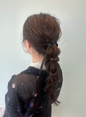 パーティー・ライブに編み下ろしヘアセット|個室サロン SUGAR ishinomaki