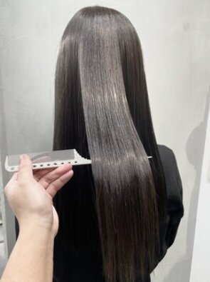 髪質改善トリートメント/寒色系カラー/ダークアッシュ/20代30代