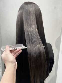 髪質改善トリートメント/寒色系カラー/ダークアッシュ/20代30代