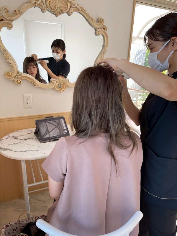 頭皮の診断|la soie private salon