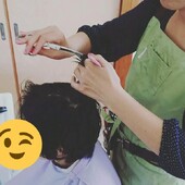 施術風景①|Ａ-yu.hair 訪問美容師サービス