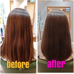 カット+縮毛矯正+カラー+トリートメント|Hair salon aima_ble(えま〜ぶる)